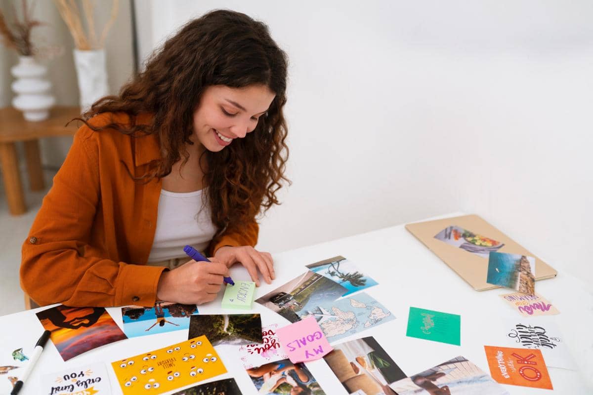 ilustrasi menghias scrapbook 