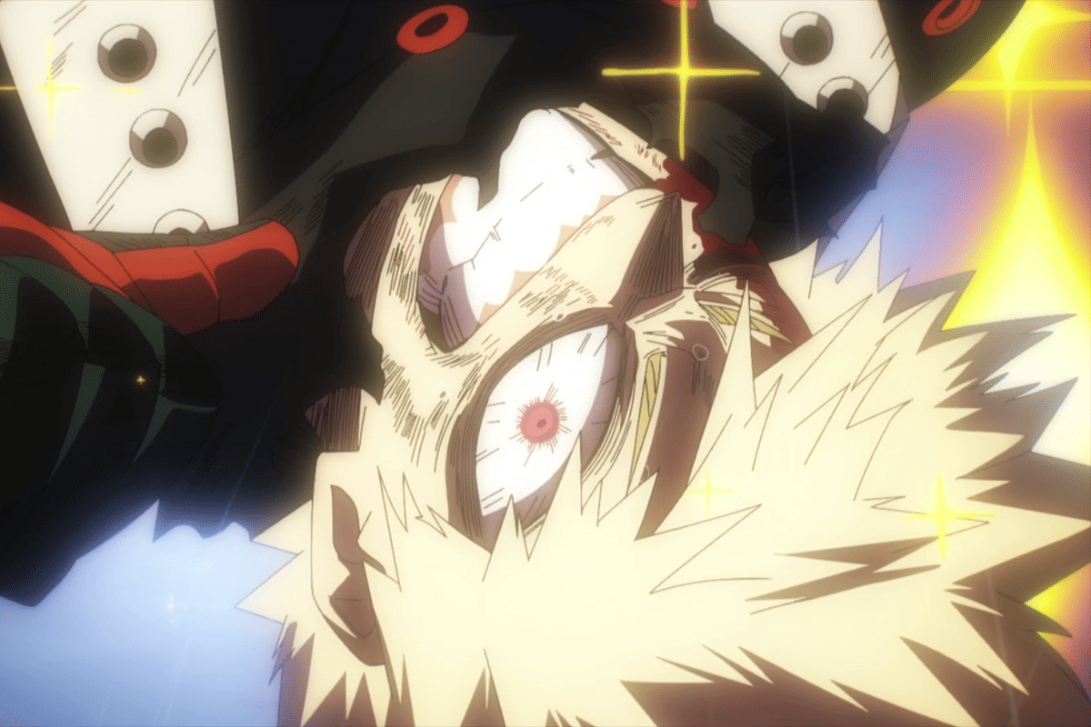 Bakugo mengejar All For One.