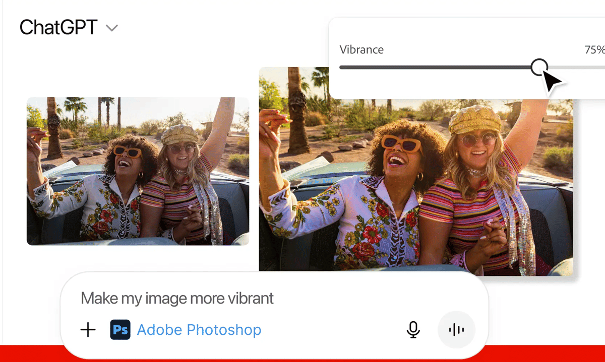 Tampilan Adobe Photoshop pada ChatGPT