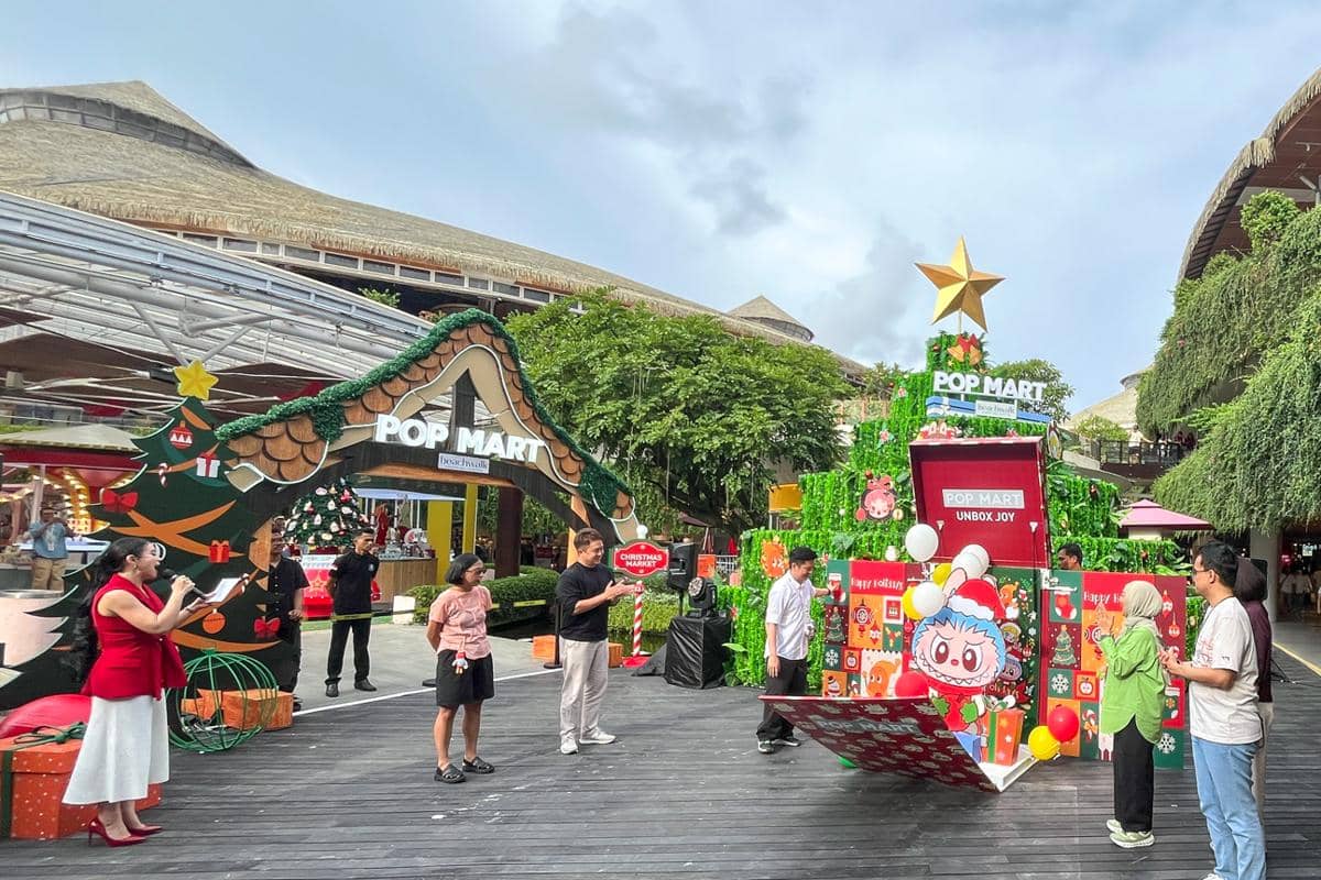 pembukaan Unbox Joy: Christmas Town POP MART Bali (dok.pribadi/Natalia Indah)