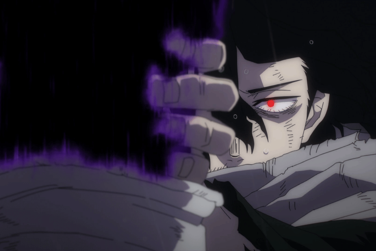 Eraser Head berbicara pada Oboro dalam Kurogiri.