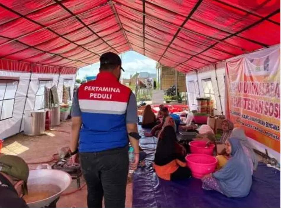 Pertamina menyalurkan bantuan ke Aceh Tamiang (dok. Pertamina)