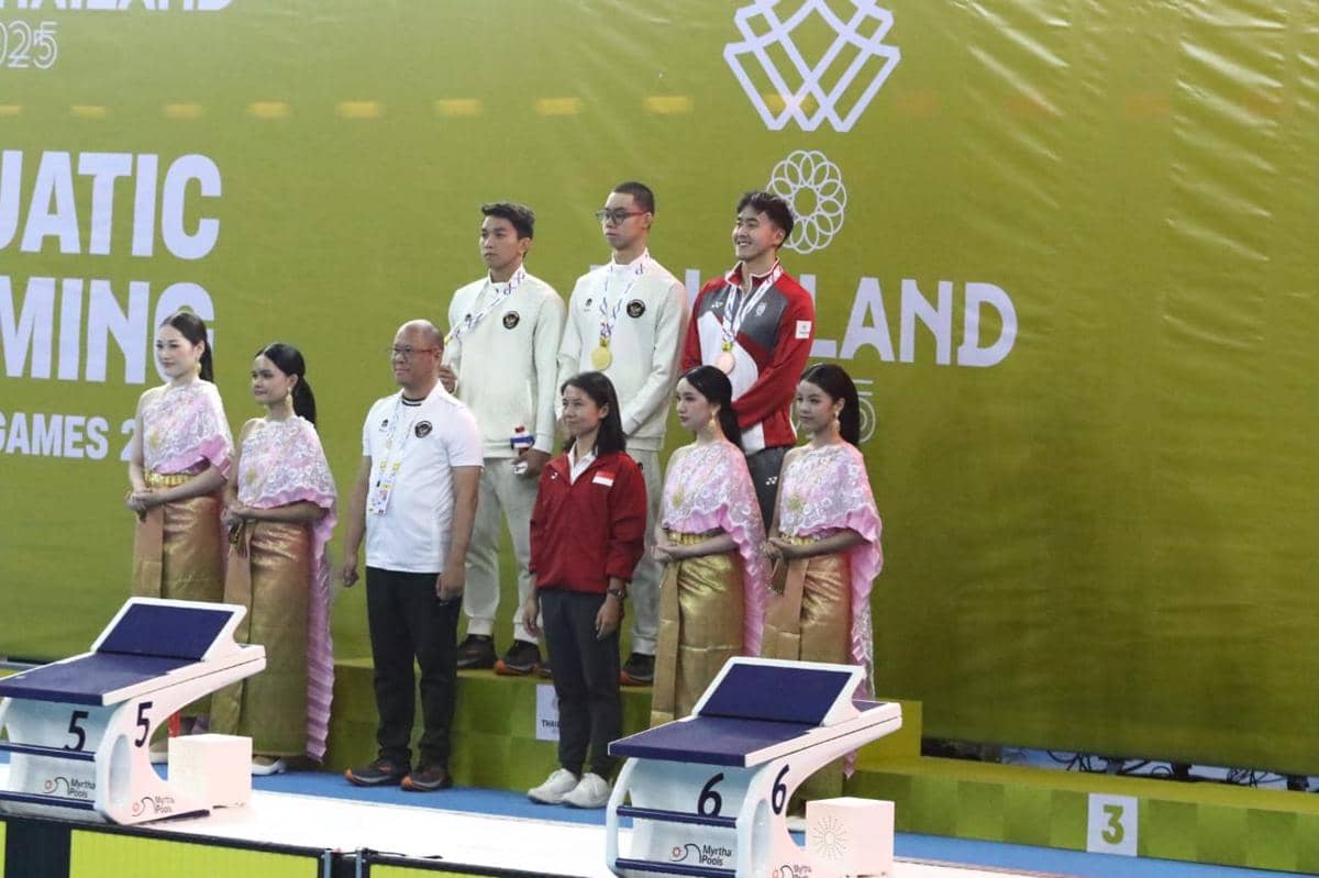 Atlet renang Indonesia raih medali di SEA Games 2025