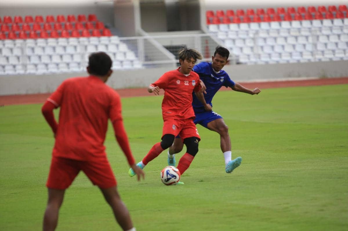 Simulasi laga Sumsel United