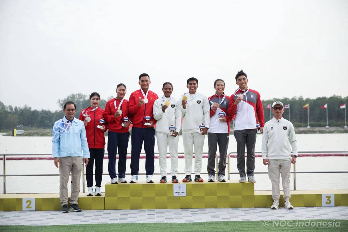Tim canoe Indonesia di SEA Games 2025