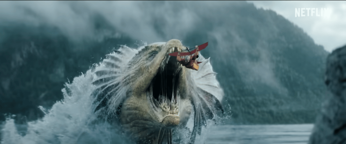 Serpent dan Aang. (Dok. Netflix/Avatar: The Last Airbender Season 2)