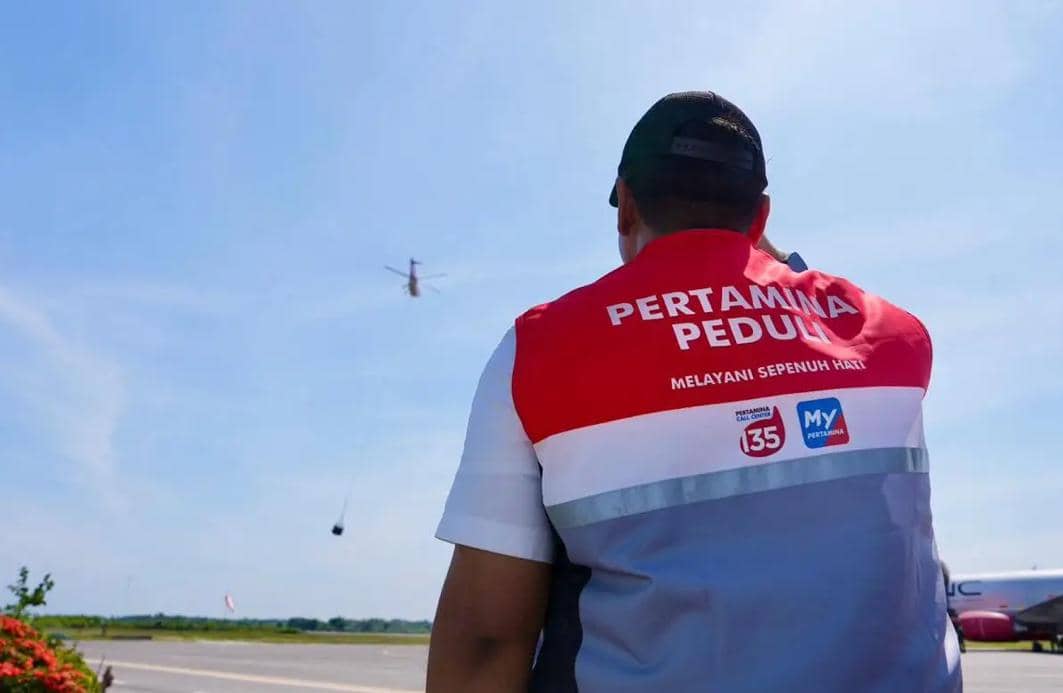 Puncak HUT Pertamina Ke-68, Dirut Pertamina Kawal Misi Kemanusiaan di Aceh (dok. Pertamina)