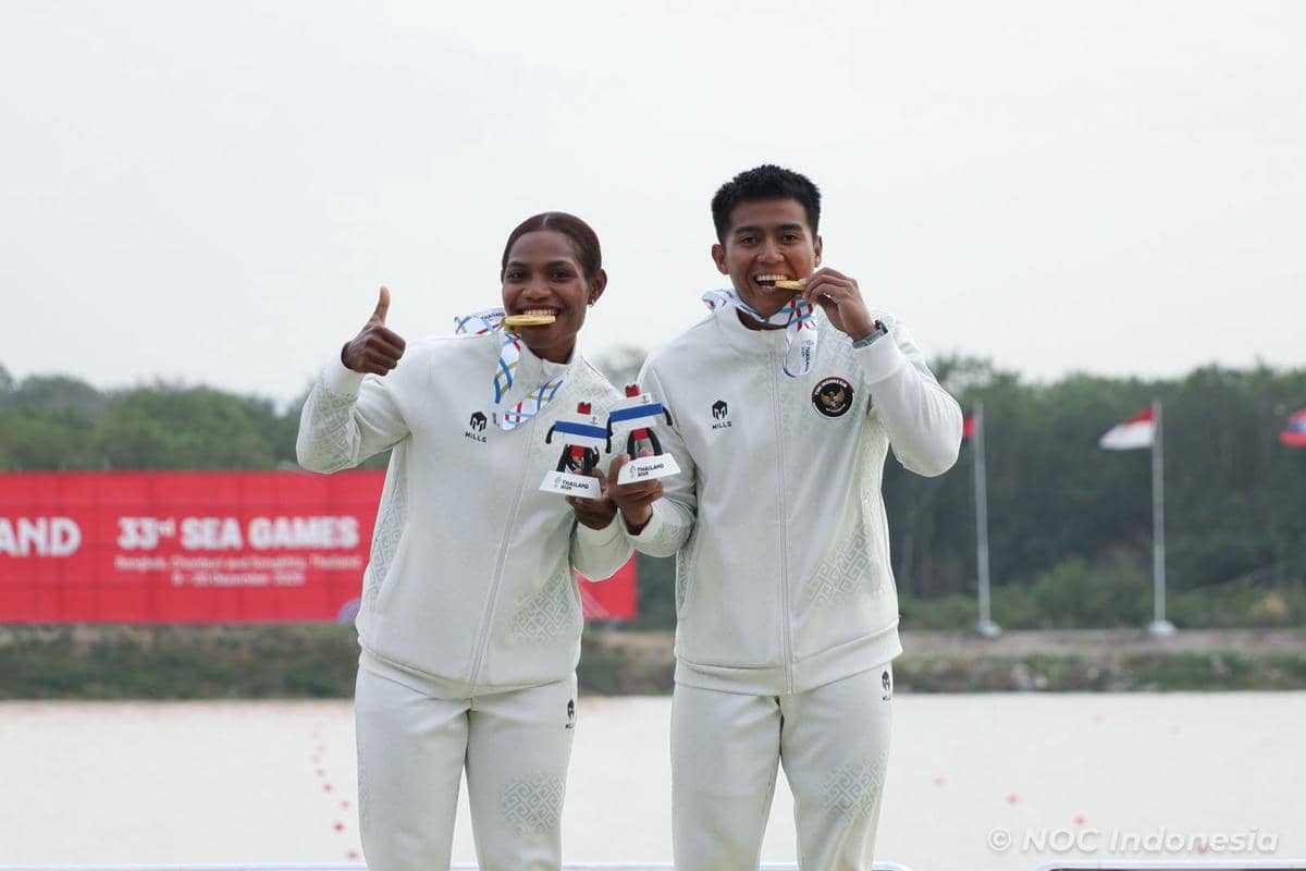 Tim canoe Indonesia di SEA Games 2025