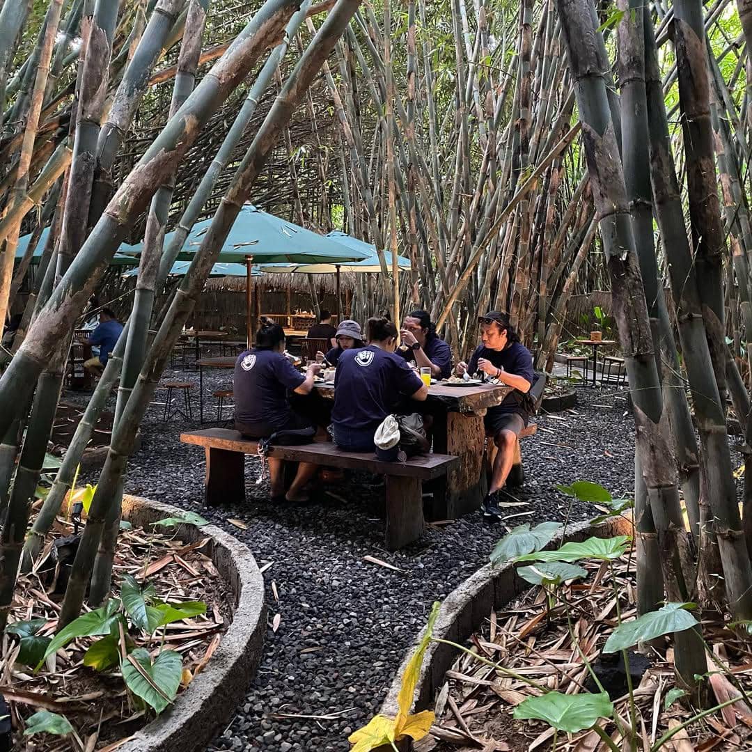 Potret Bamboo Cafe di Desa Wisata Penglipuran, Bali