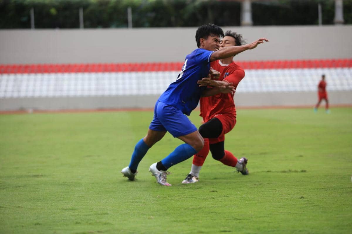 Simulasi laga Sumsel United (Dok. Media Officer)