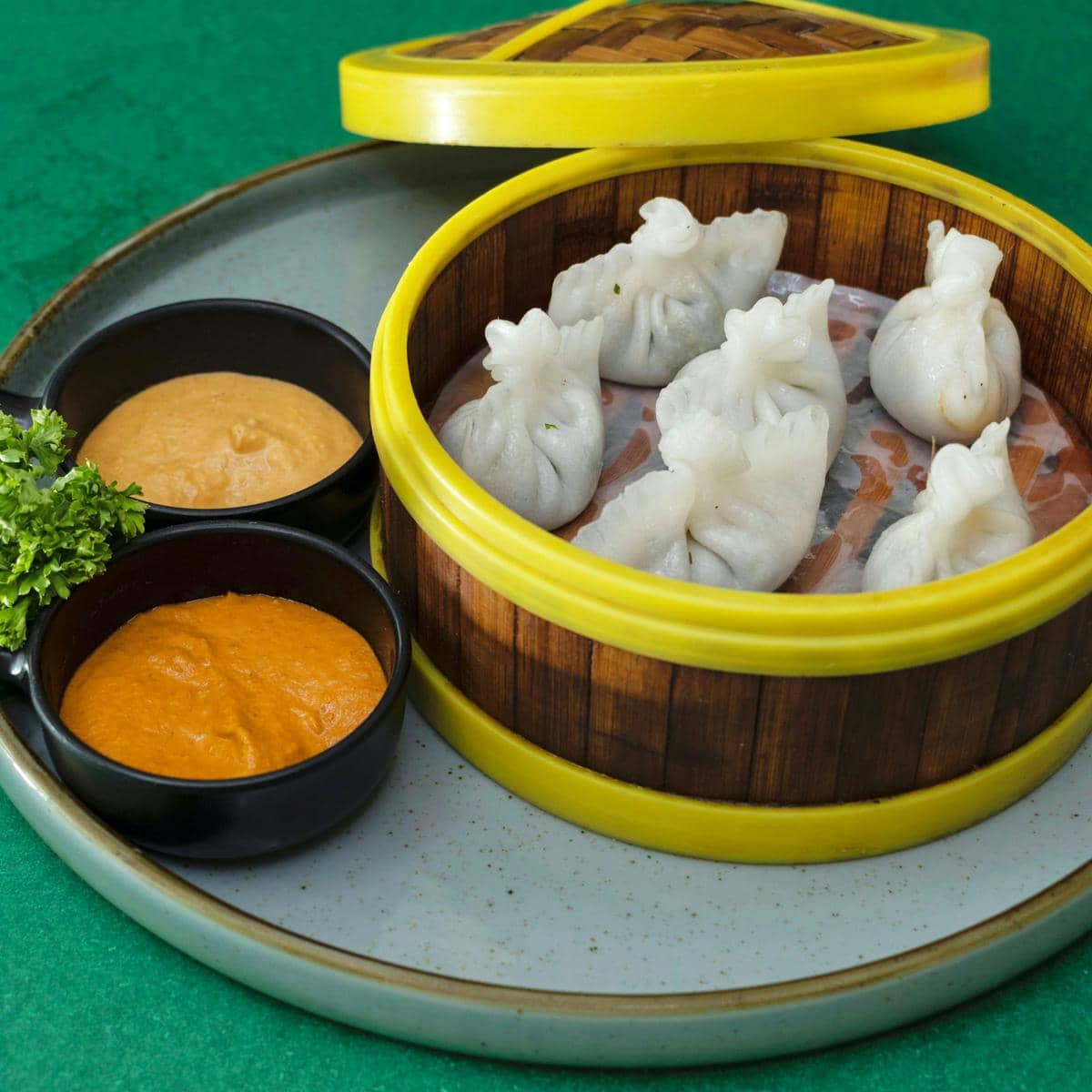 ilustrasi dimsum samabal kacang