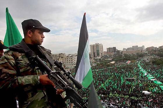 perayaan 25 tahun Hamas di Gaza pada 2012