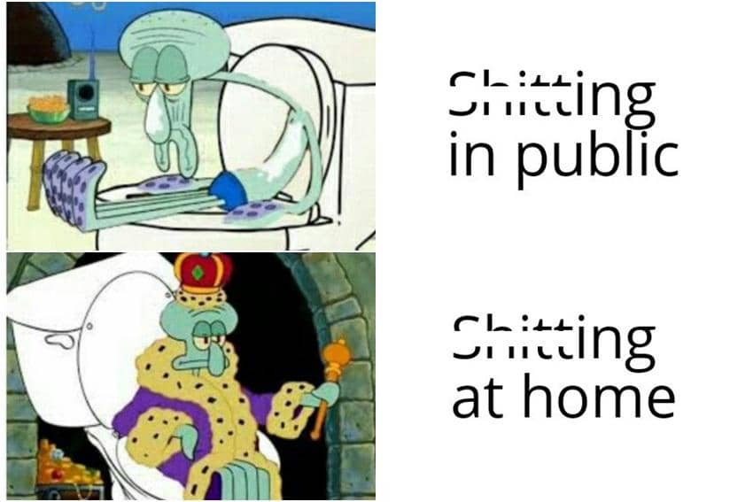 meme kartun tentang toilet umum