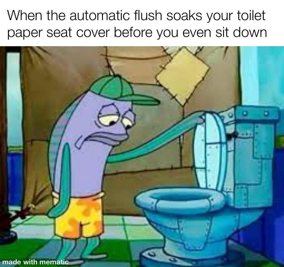 meme kartun tentang toilet umum