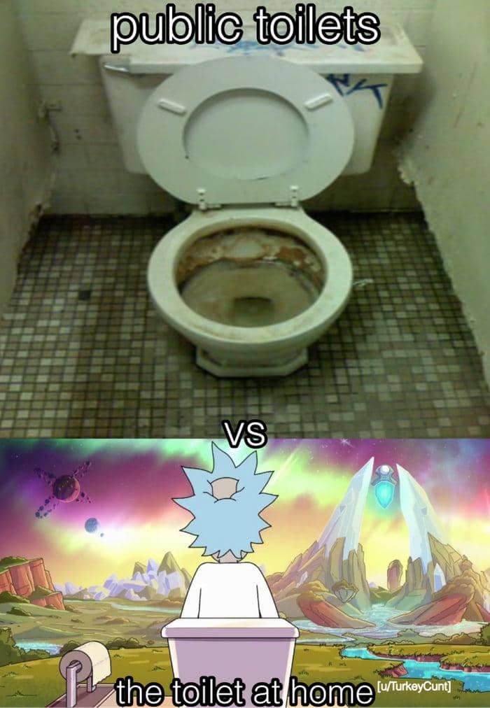 meme kartun tentang toilet umum