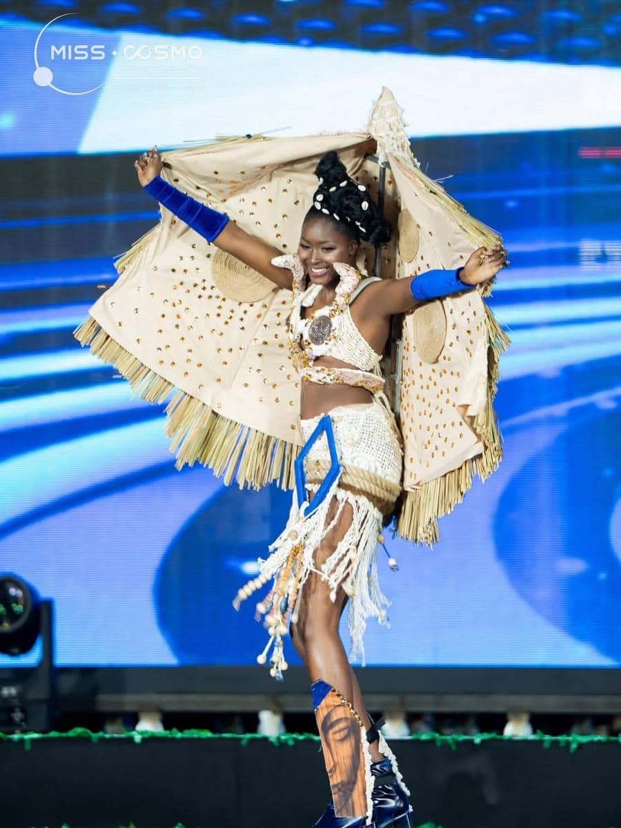 national costume Josiane Golonga, Miss Cosmo Kamerun 2025