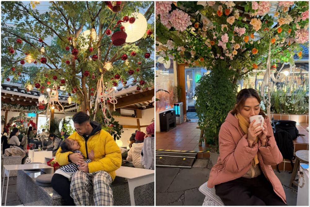Krisjiana ajak keluarga nongkrong ke kafe viral di Seoul