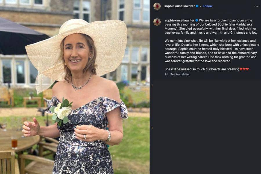 Sophie Kinsella, Penulis Confessions of a Shopaholic, Meninggal Dunia