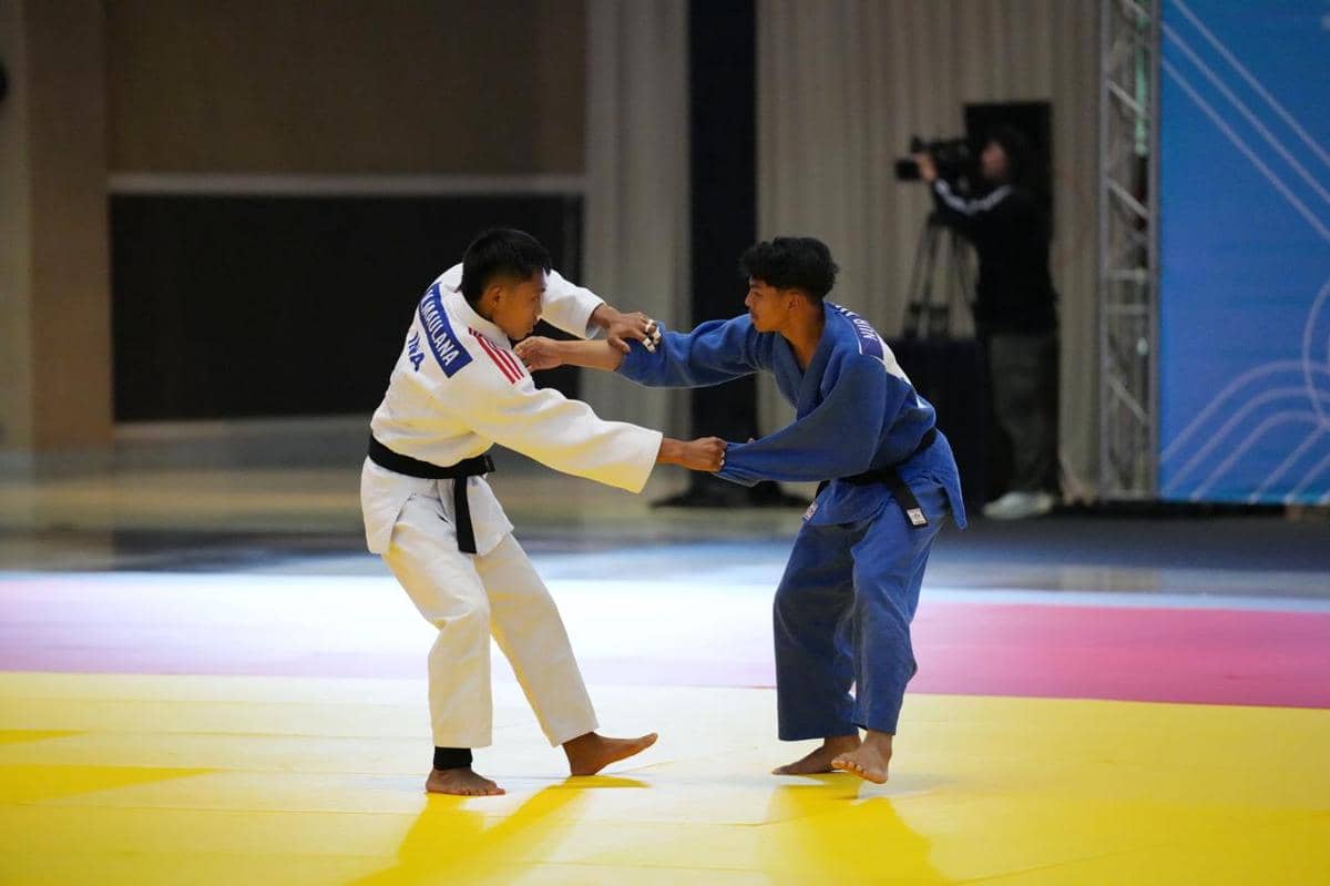 Atlet Judo Indonesia Muhammad Maulana Rizqi.