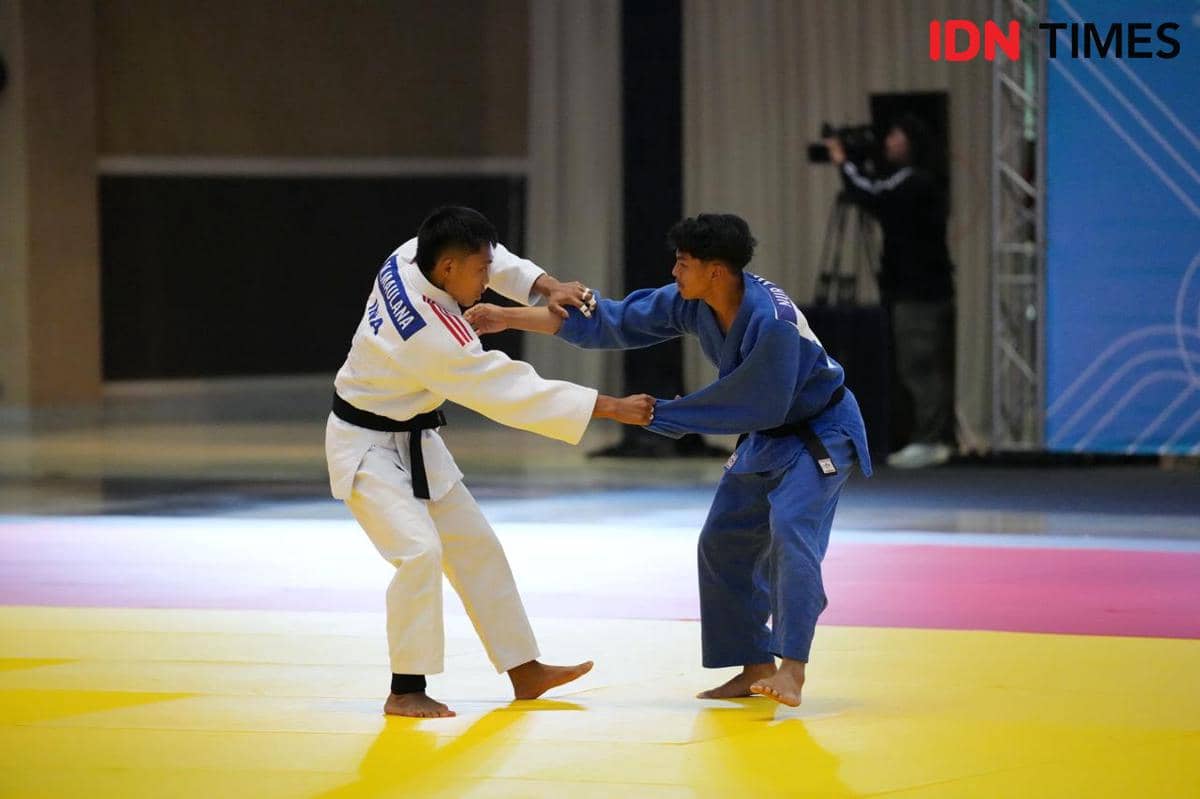 Atlet Judo Indonesia Muhammad Maulana Rizqi.