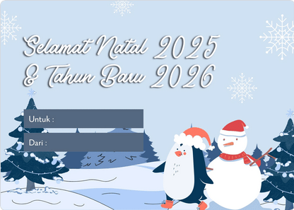Ilustrasi kartu ucapan Natal 2025 (Canva/By Stevcreative)