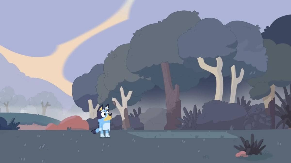 Bluey sedih setelah mengetahui Jean-Luc sudah pergi (Tangkapan layar YouTube/ Bluey - Official Channel)