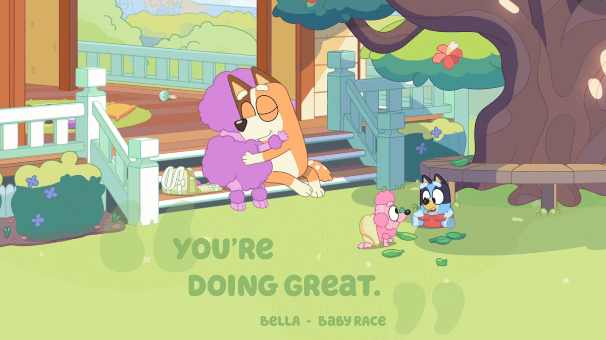 Ilustrasi inspiratif dari serial Bluey (Foto by bluey.tv) 