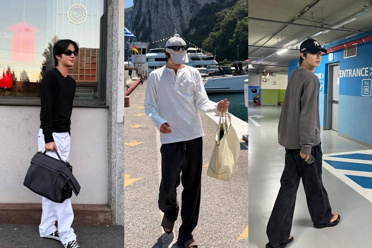 Padu padan long sleeve top ala Jungwoo NCT