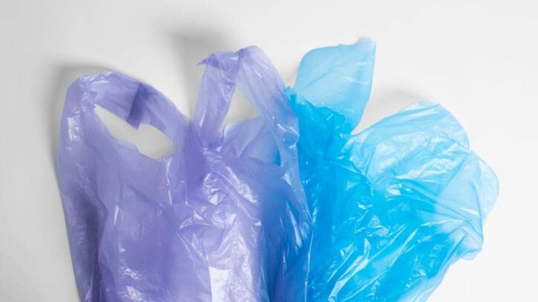 ilustrasi kantong plastik untuk membungkus tangkai pisang