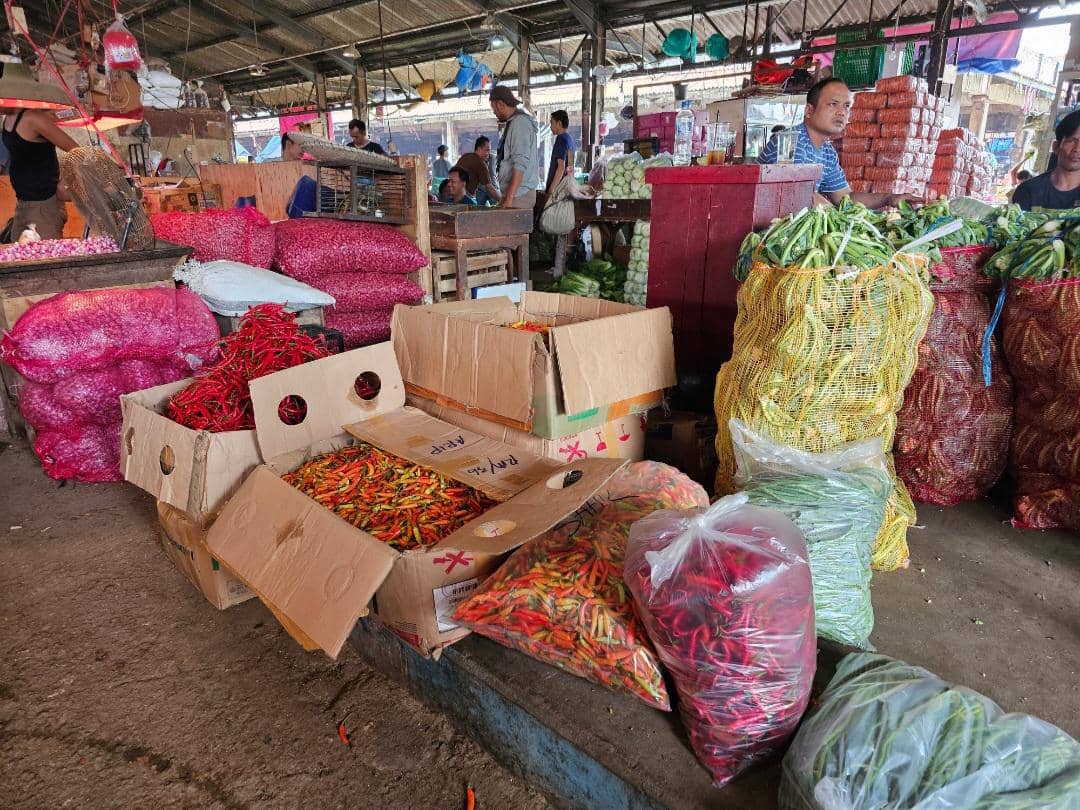 Ilustrasi pedagang cabai