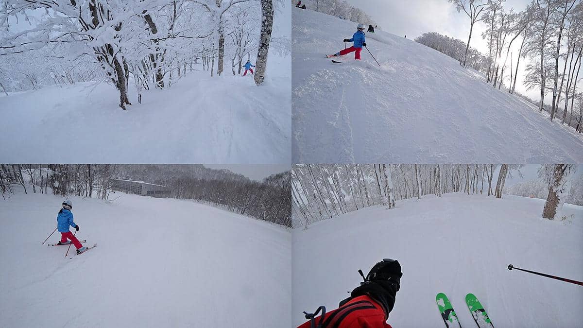 potret jalur ski di Rusutsu