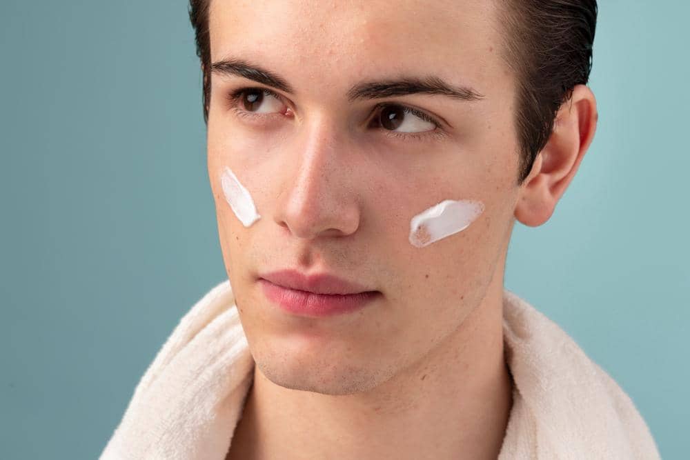 ilustrasi skincare cowok 