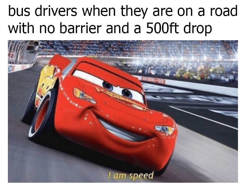 meme kartun tentang sopir bus