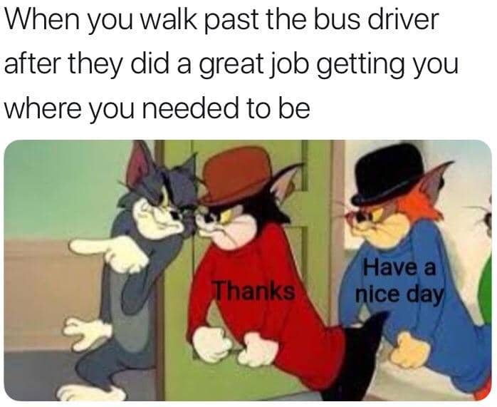 meme kartun tentang sopir bus