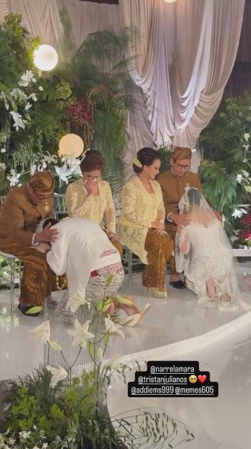 Pernikahan Tristan Juliano, Addie MS dan Memes Mantu (instagram.com/tristanjulianos)