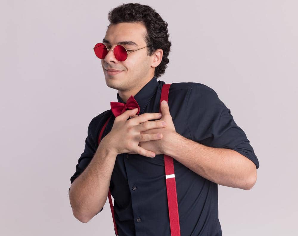 ilustrasi outfit Natal cowok