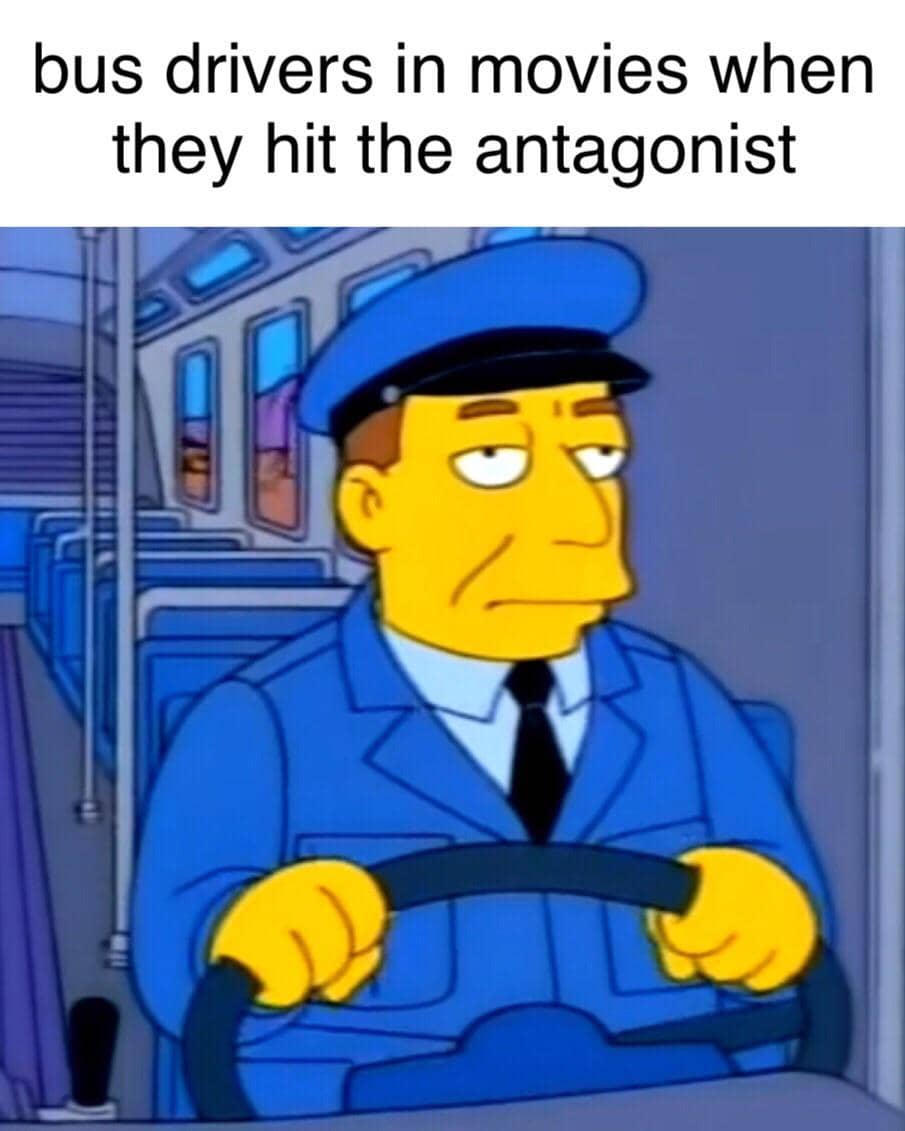 meme kartun tentang sopir bus