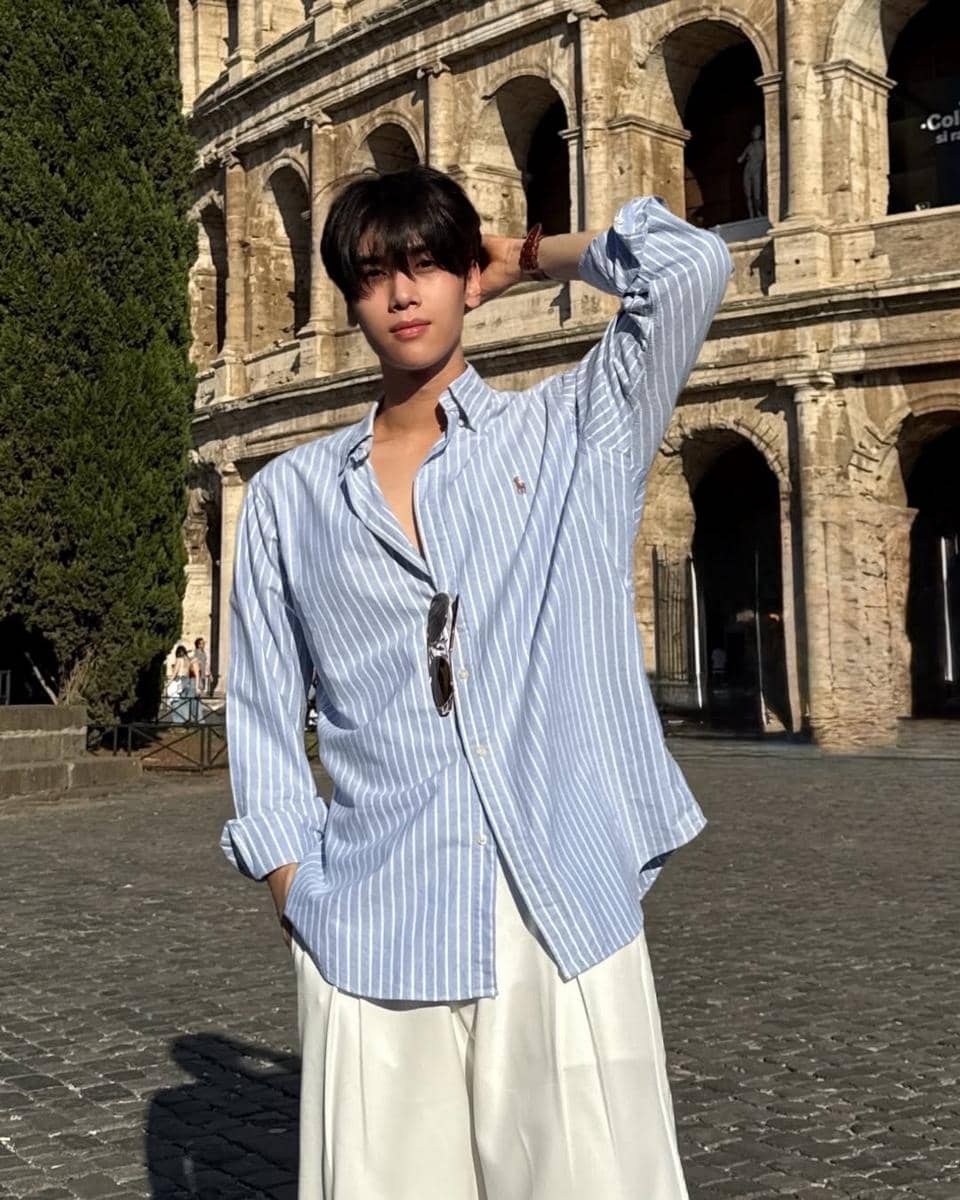 OOTD Liburan ke Luar Negeri ala Dunk Natachai