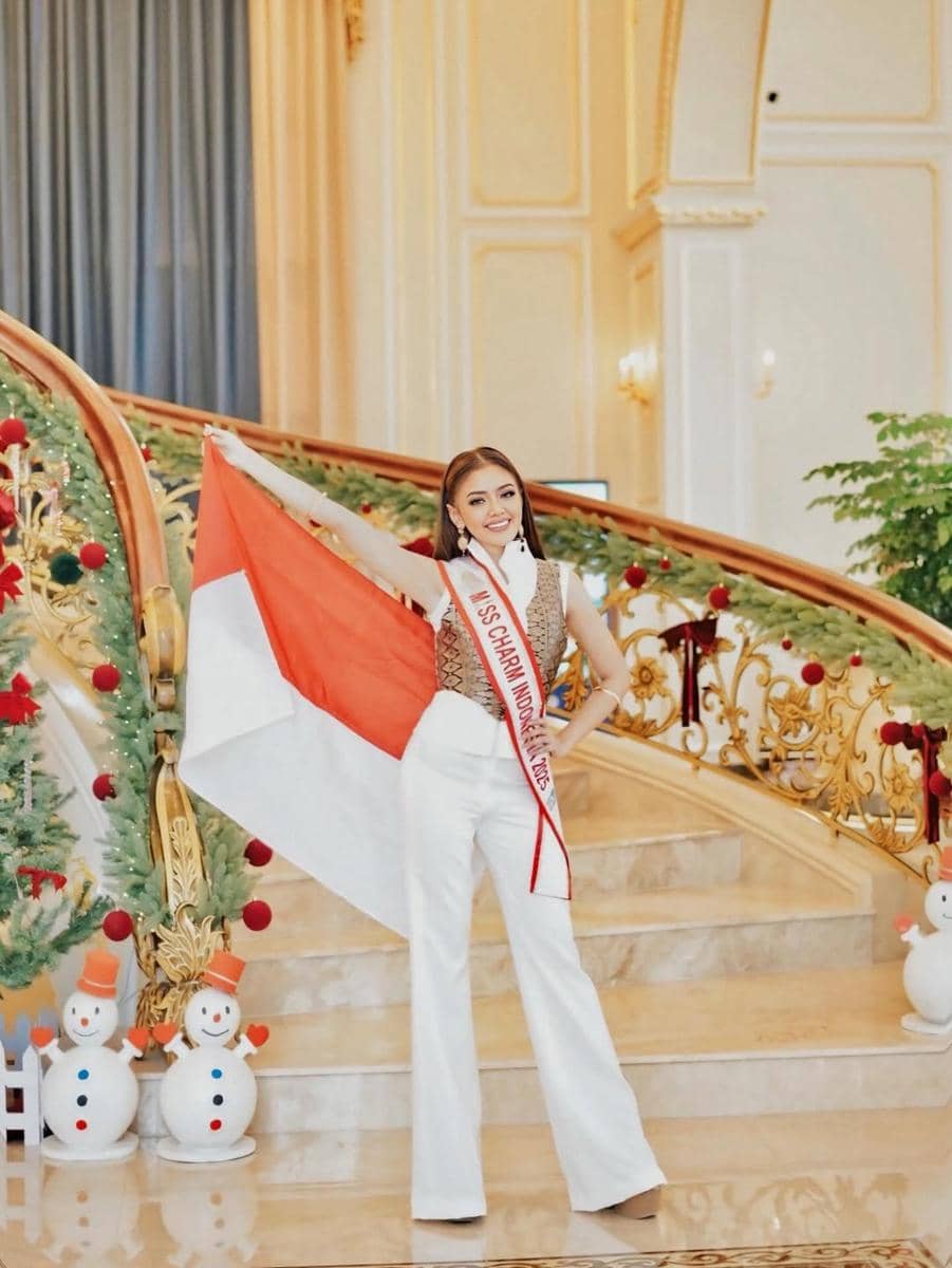 Potret Rinanda Maharani di Karantina Miss Charm 2025