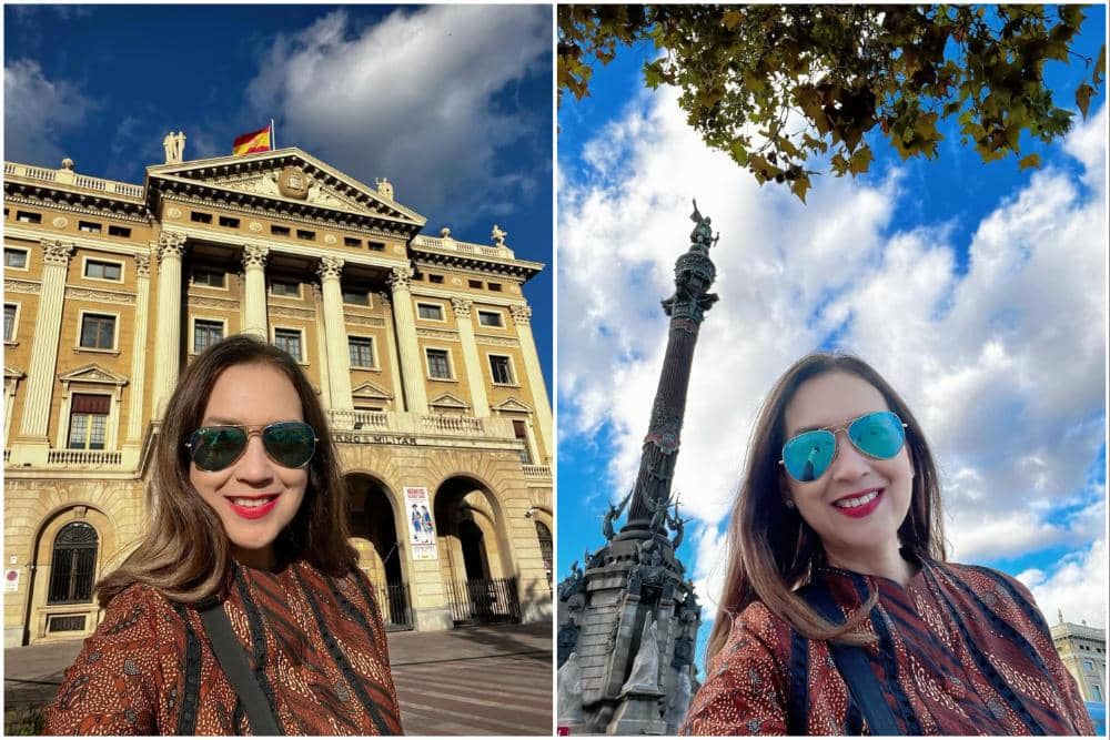 Ira Wibowo keliling Kota Barcelona.