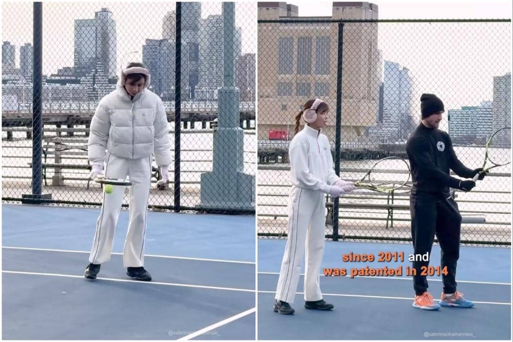 Sabrina Chairunnisa main tenis di New York