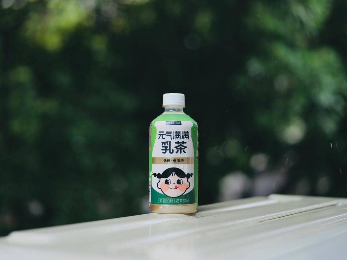 ilustrasi Korean milk drink 