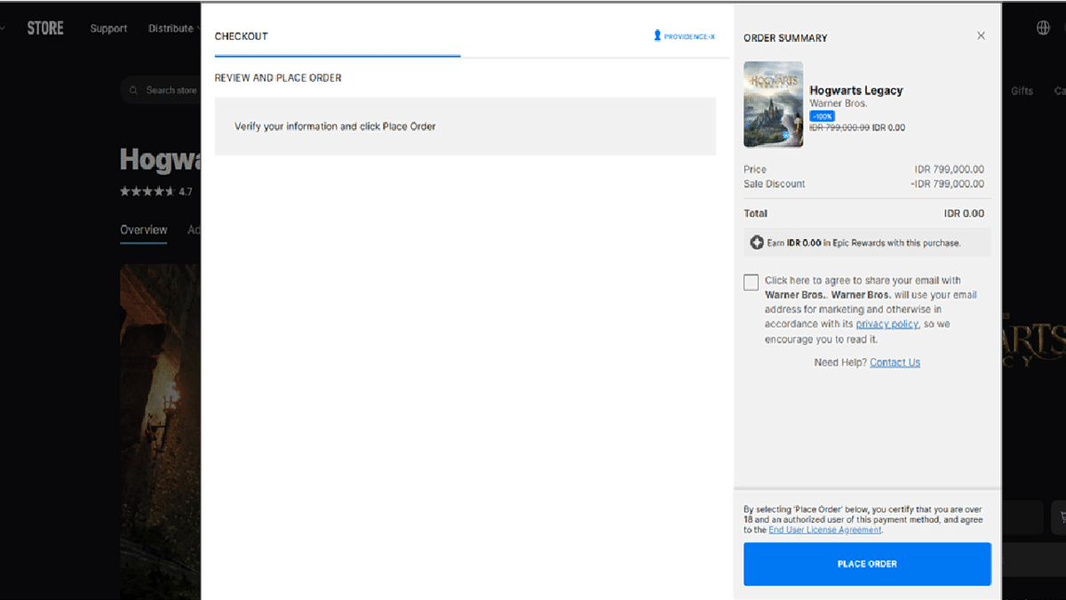 klaim Hogwarts Legacy gratis