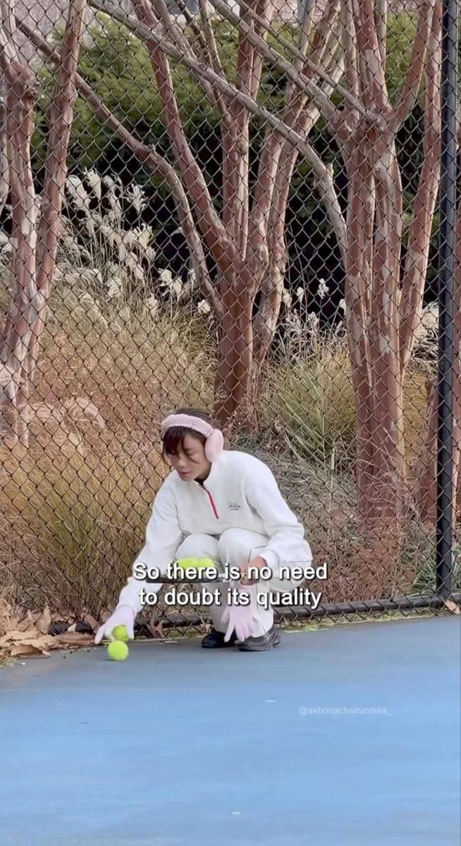 Sabrina Chairunnisa main tenis di New York