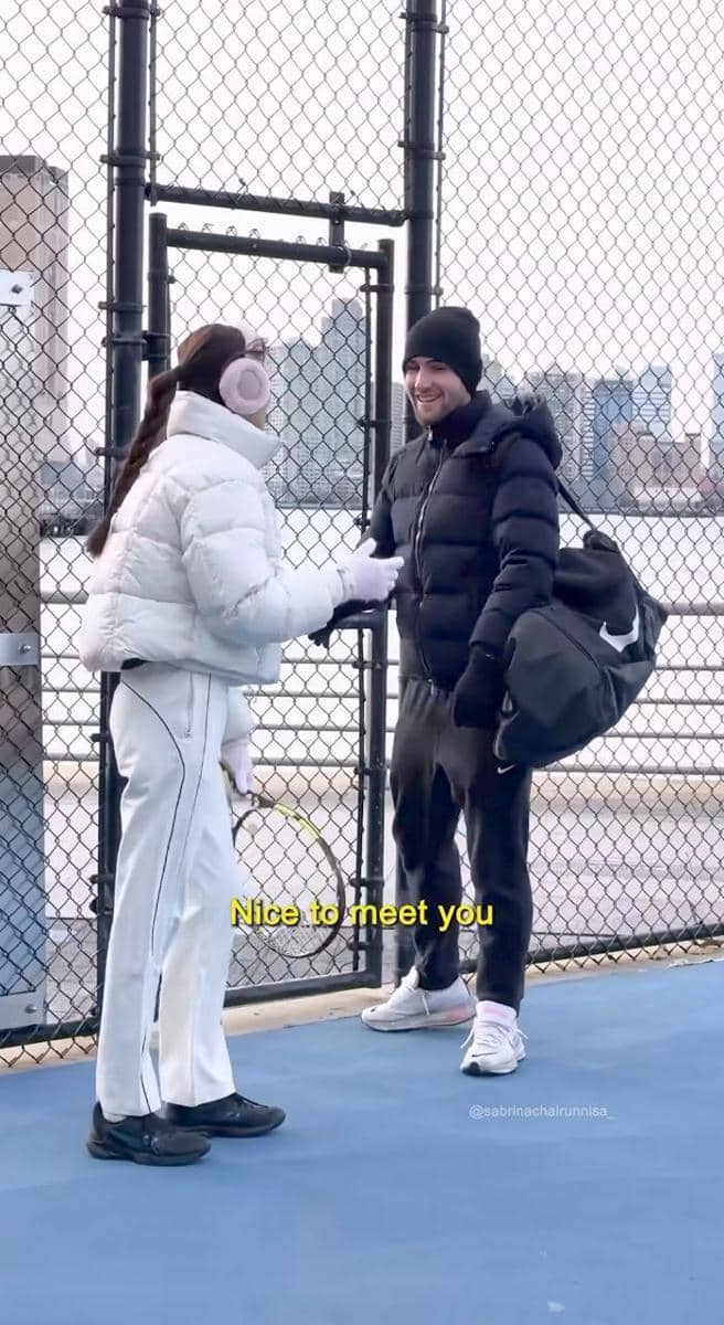 Sabrina Chairunnisa main tenis di New York