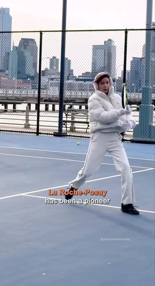 Sabrina Chairunnisa main tenis di New York