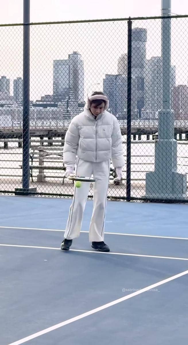 Sabrina Chairunnisa main tenis di New York