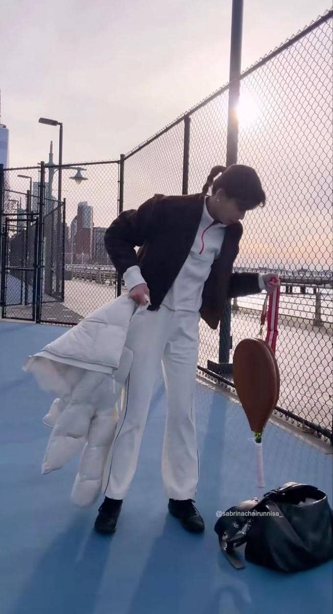 Sabrina Chairunnisa main tenis di New York