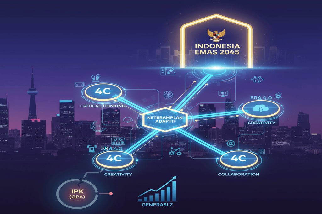 Infografis Keterampilan Adaptif Indonesia Emas 2045