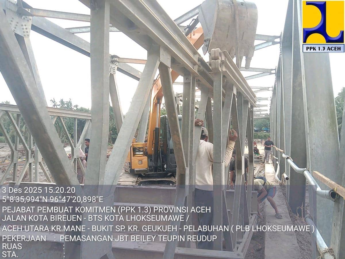 Akses Putus di Aceh, 8 Jembatan Darurat Sudah Berdiri